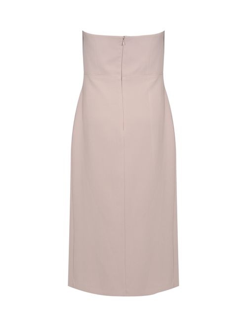 Abito longuette 66666 in crepe con strass TARIK EDIZ | 66666MINK